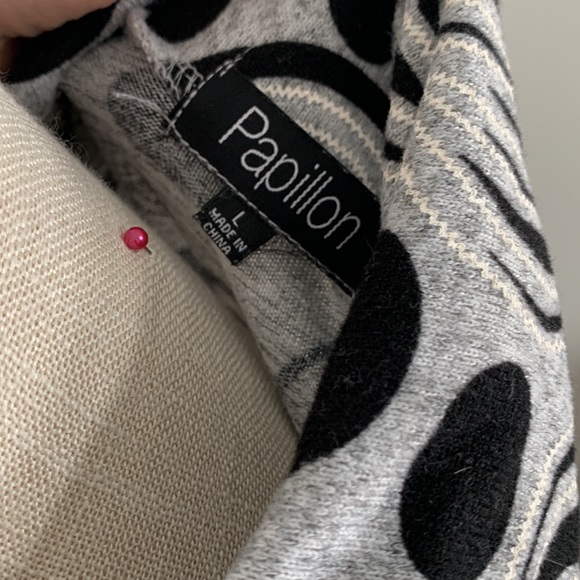 Groovy pattern 70s inspired Papillon sweater dress - Picture 5 of 6